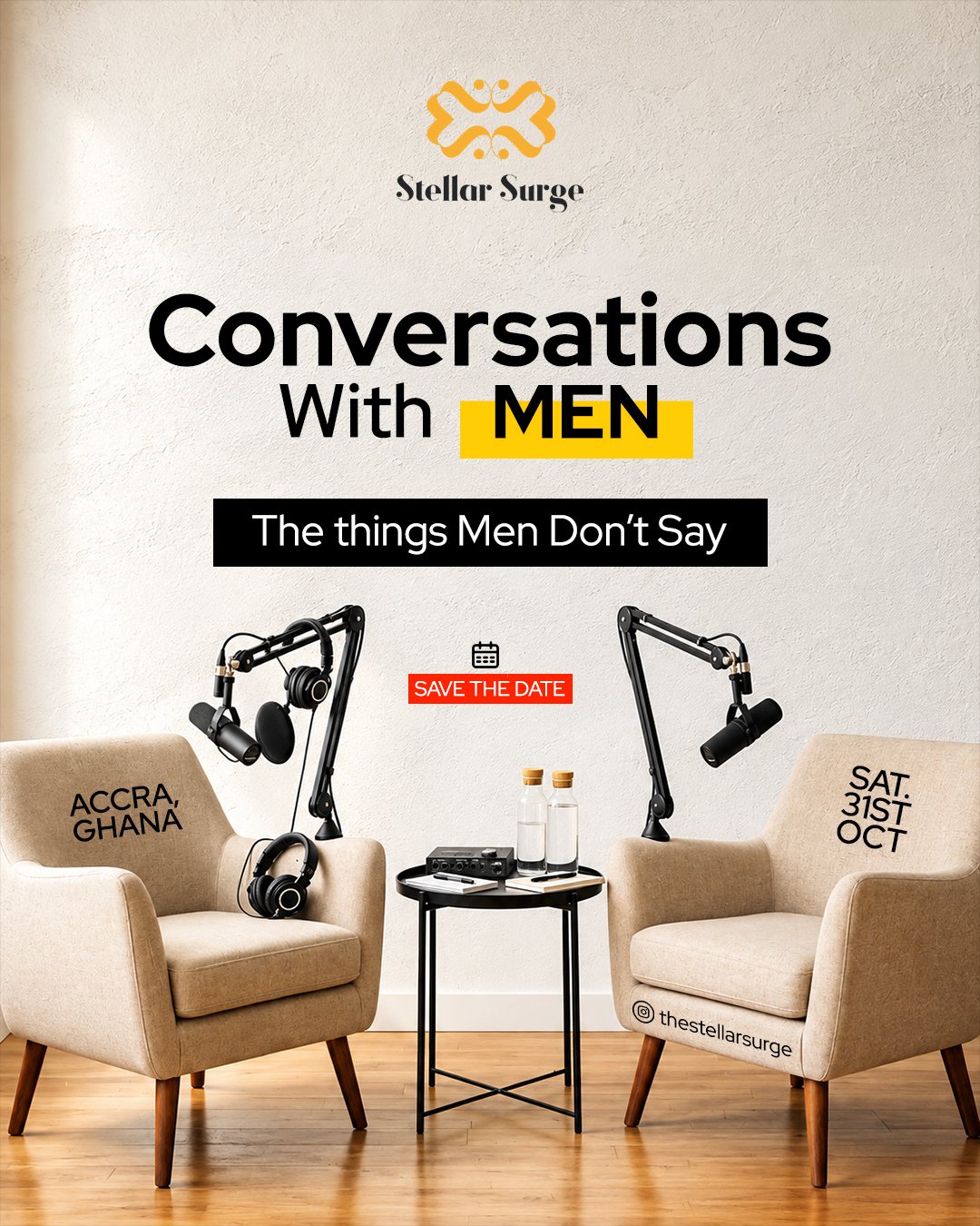 Conversations With Men: The Things Men Don't Say flyer